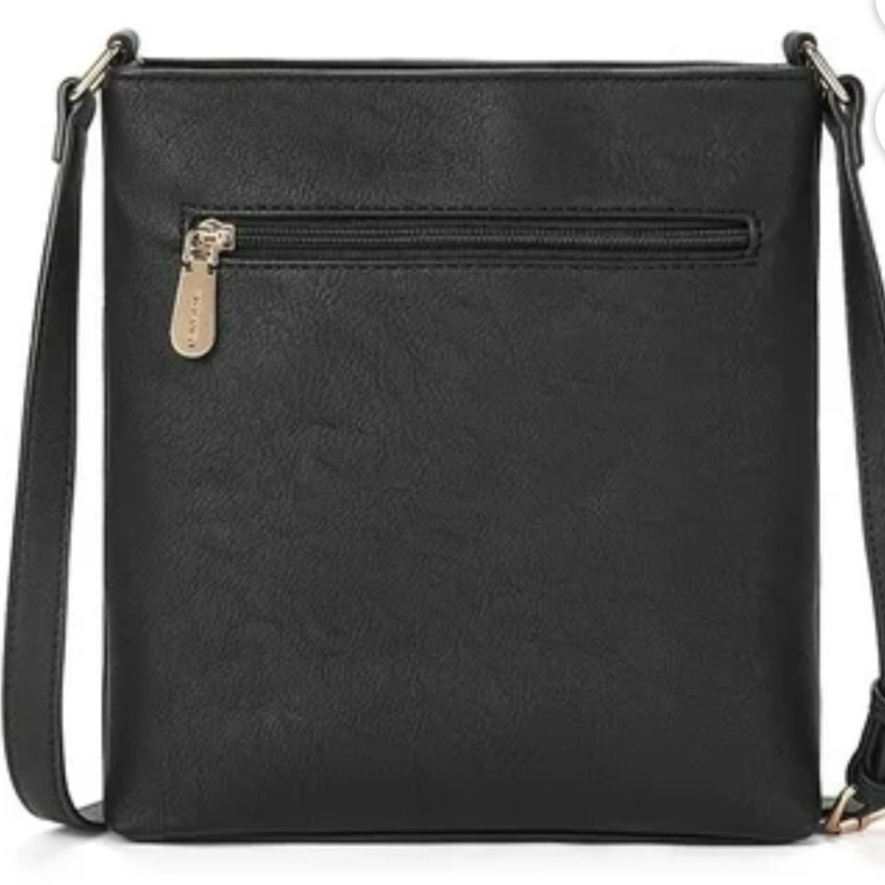 Bostanten Black Leather Crossbody Bag NWOT - Picture 3 of 7